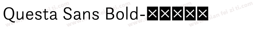 Questa Sans Bold字体转换
